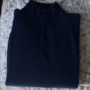 Cashmere 3/4 zip sweater